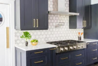 Elegant Navy Kitchen Cabinets For Decorating Your Kitchen 03