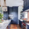 Elegant Navy Kitchen Cabinets For Decorating Your Kitchen 12