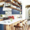 Elegant Navy Kitchen Cabinets For Decorating Your Kitchen 14