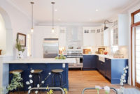 Elegant Navy Kitchen Cabinets For Decorating Your Kitchen 15