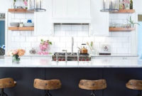 Elegant Navy Kitchen Cabinets For Decorating Your Kitchen 17