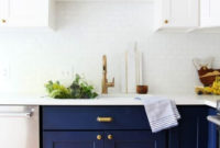 Elegant Navy Kitchen Cabinets For Decorating Your Kitchen 21
