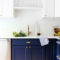 Elegant Navy Kitchen Cabinets For Decorating Your Kitchen 21