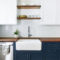 Elegant Navy Kitchen Cabinets For Decorating Your Kitchen 22