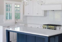 Elegant Navy Kitchen Cabinets For Decorating Your Kitchen 27