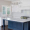 Elegant Navy Kitchen Cabinets For Decorating Your Kitchen 27