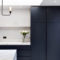 Elegant Navy Kitchen Cabinets For Decorating Your Kitchen 29