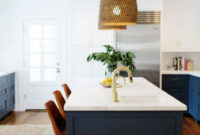 Elegant Navy Kitchen Cabinets For Decorating Your Kitchen 30
