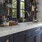 Elegant Navy Kitchen Cabinets For Decorating Your Kitchen 31