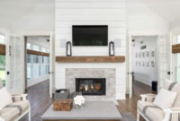 Rustic Farmhouse Fireplace Ideas For Your Living Room 02