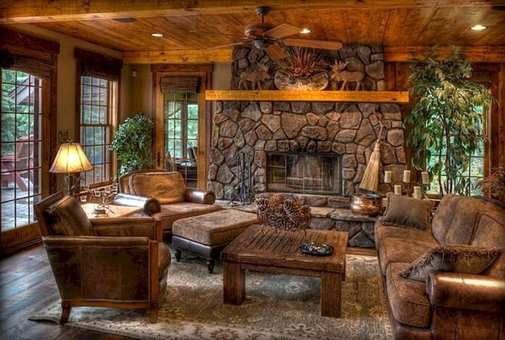 Rustic Farmhouse Fireplace Ideas For Your Living Room 14