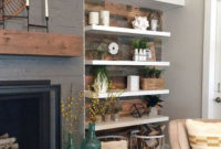 Rustic Farmhouse Fireplace Ideas For Your Living Room 20