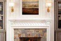 Rustic Farmhouse Fireplace Ideas For Your Living Room 27