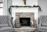 Rustic Farmhouse Fireplace Ideas For Your Living Room 43