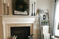Rustic Farmhouse Fireplace Ideas For Your Living Room 50