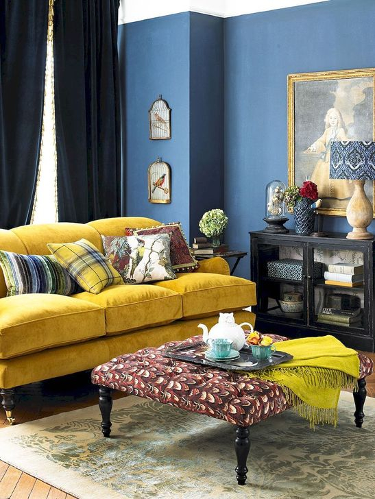 Comfy Colorful Sofa Ideas For Living Room Design 22