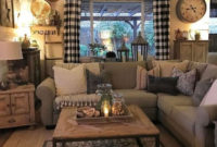 Gorgeous Farmhouse Design Ideas For Living Room 07