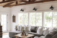 Gorgeous Farmhouse Design Ideas For Living Room 18