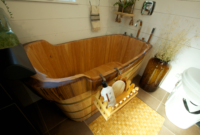 Marvelous Wooden Bathtub Design Ideas To Get Relax 04