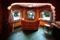 Marvelous Wooden Bathtub Design Ideas To Get Relax 05