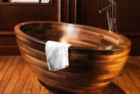 Marvelous Wooden Bathtub Design Ideas To Get Relax 09