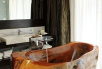 Marvelous Wooden Bathtub Design Ideas To Get Relax 12