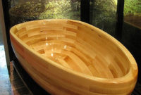 Marvelous Wooden Bathtub Design Ideas To Get Relax 15
