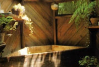 Marvelous Wooden Bathtub Design Ideas To Get Relax 37