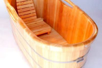 Marvelous Wooden Bathtub Design Ideas To Get Relax 39
