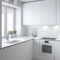 Minimalist Small White Kitchen Design Ideas 20