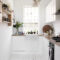 Minimalist Small White Kitchen Design Ideas 23