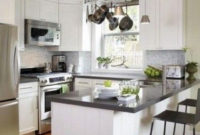 Minimalist Small White Kitchen Design Ideas 36