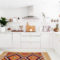 Minimalist Small White Kitchen Design Ideas 43