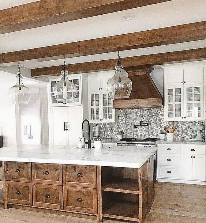 Classy Wooden Kitchen Island Ideas For Your Kitchen 40