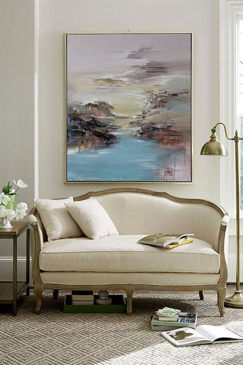 Elegant Room Decoration Ideas With Over Sized Art 27