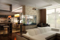 Modern Aquarium Partition Ideas For Living Room 34