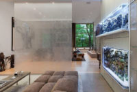 Modern Aquarium Partition Ideas For Living Room 50