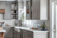 Stunning Dark Grey Kitchen Design Ideas 32
