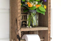 Elegant Wood Decor Ideas For Your Bathroom Design 08
