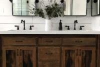 Elegant Wood Decor Ideas For Your Bathroom Design 16