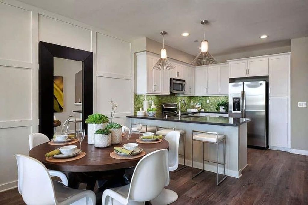 open concept kitchen dining design idea