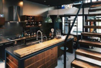 Attractive Kitchen Design Ideas With Industrial Style 43