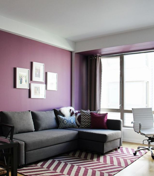 48 Cute Purple Living Room Design You Will Totally Love - HOMYSTYLE