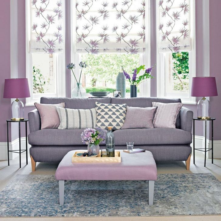 48 Cute Purple Living Room Design You Will Totally Love