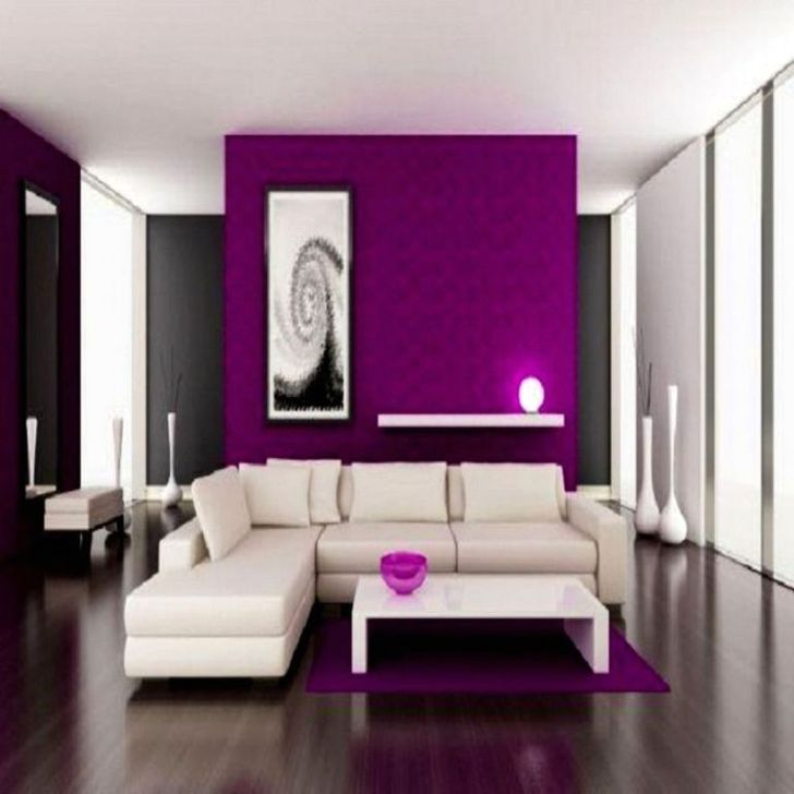 Cute Purple Living Room Design You Will Totally Love 43