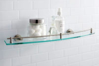 Perfect Glass Shelves Ideas For Bathroom Design 01