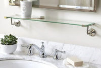 Perfect Glass Shelves Ideas For Bathroom Design 05