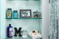Perfect Glass Shelves Ideas For Bathroom Design 06