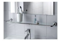 Perfect Glass Shelves Ideas For Bathroom Design 11
