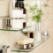 Perfect Glass Shelves Ideas For Bathroom Design 14